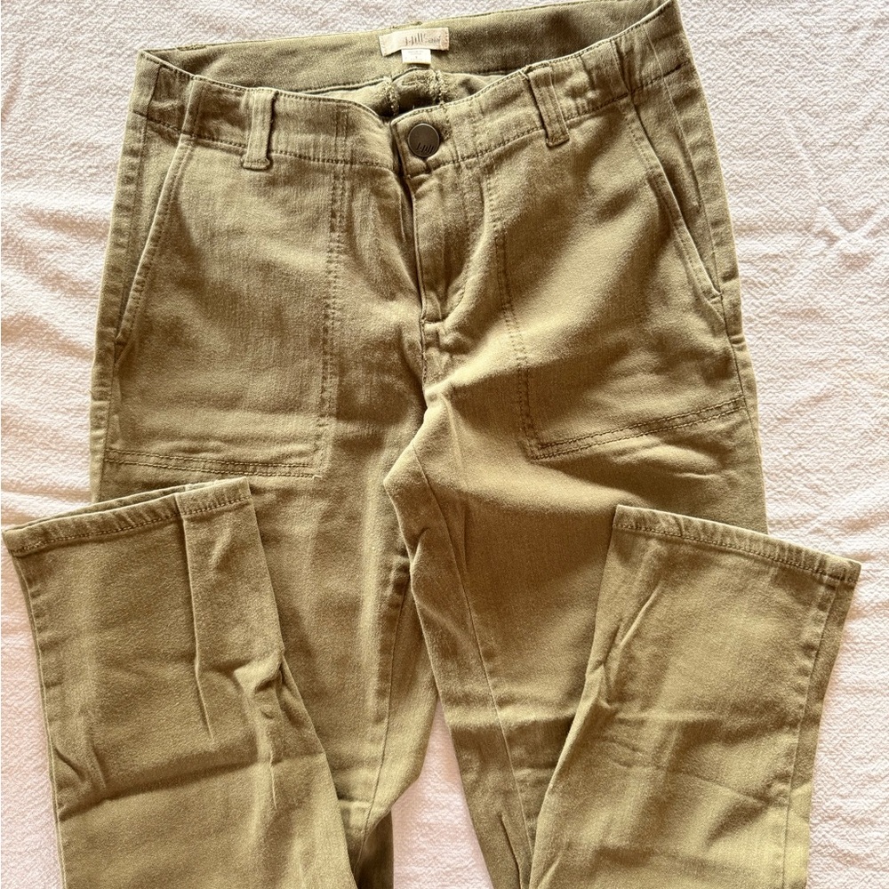 J.Jill Petite Olive Utility Cargo Pants Women Size P Slim Fit Casual Ankle